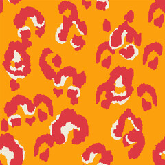 Animal Abstract Vector Seamless Pattern.