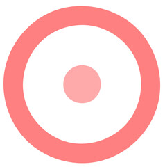 Circle with Single Dot Inside