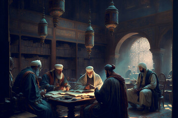 The Islamic world provides scientific work on science, physics, chemistry, technology, mathematics, optics and others