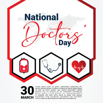 Vector Illustration of Doctor`s Day. For a poster, banner and greeting card