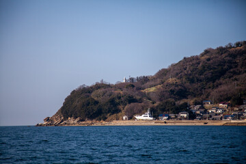 Naklejka premium 岡山県笠岡市六島