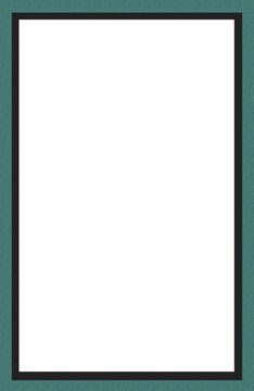 Green tosca frame with black line