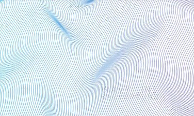 Fototapeta na wymiar Blue Purple Wave Lines Background