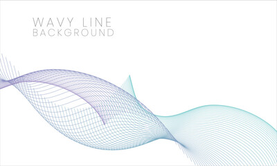 Blue Purple Wave Lines Background