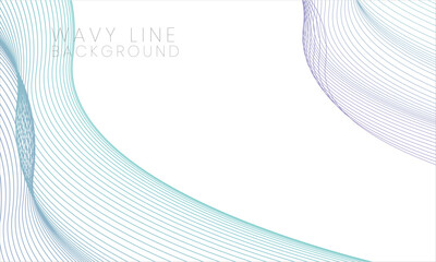 Blue Purple Wave Lines Background