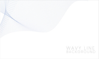 Blue Wave Lines Background