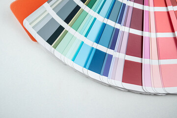 palette of color isolated on white background