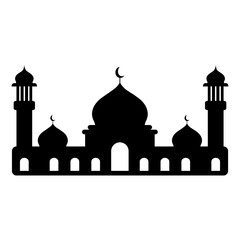 Landscape Mosque Silhouette