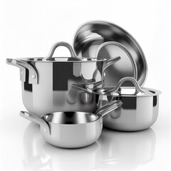 stainless steel pan with lid