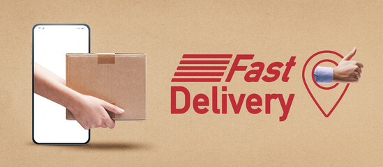 Fast delivery service and mobile app