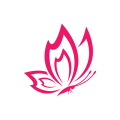 Beauty butterfly logo images