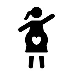 Pregnancy Exercise Glyph Icon