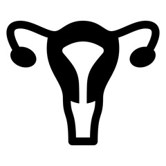 Female Reproductive Glyph Icon