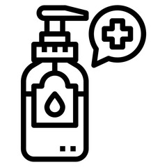 Obraz premium gel line icon style