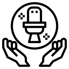 sanitary line icon style