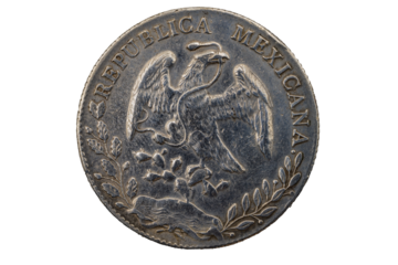 Moneda de 8 reales 1896, República Mexicana, 8R C 1896