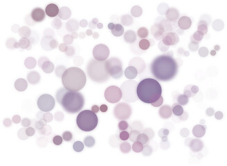 Bright bokeh effect in transparent dark purple shades