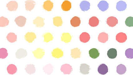 Colorful Circle pattern with a rough texture. Background texture wall and have copy space for text. Picture for creative wallpaper or design art work.