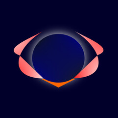 3d blue logotype illustration