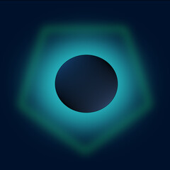 abstract blue sphere background