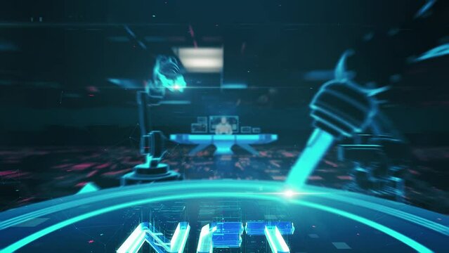Metaverse ETP with digital technology hitech concept