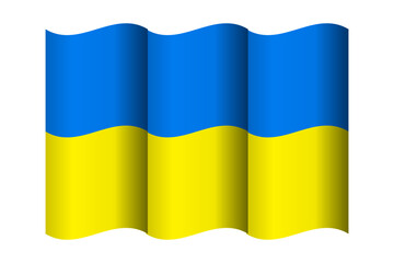 Ukrainian flag. Flag of Ukraine vector page symbol for web site design. Ukrainian flag logo, app, UI. Ukrainian flag Vector illustration, EPS10