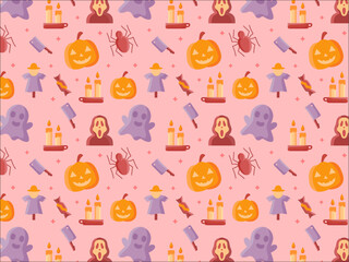 Pattern pink of Halloween