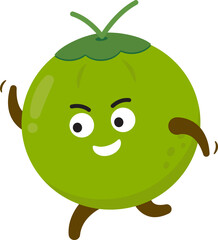 Coconut Cartoon Character