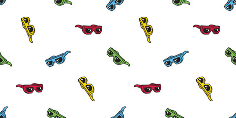 sunglasses seamless pattern eyeglasses vector eyewear fashion gear clothing item cartoon doodle repeat wallpaper gift wrapping paper tile background illustration design isolated