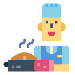 cooking flat icon style