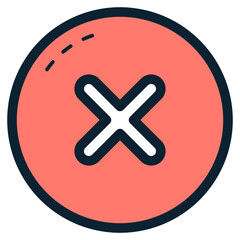 Obraz premium cancel sign icon