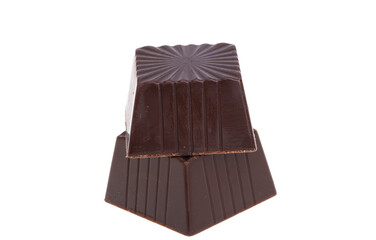 chocolate candies isolated