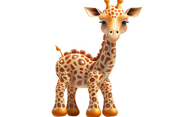 Comic Giraffe Transparent Backgroundgenerative