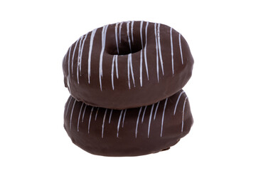 chocolate donut isolated