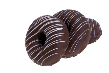 chocolate donut isolated