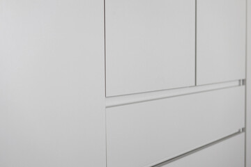 white modern cabinet.