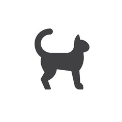 Cat animal vector icon