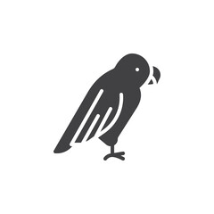 Parrot bird vector icon