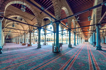 Mosque of Ibn Tulun in Cairo city, Egypt