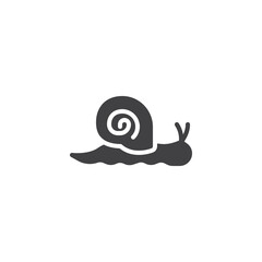 Garden snail vector icon