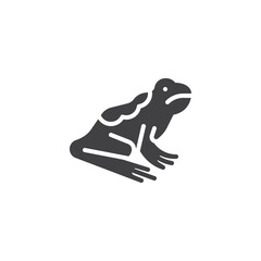 Frog reptile vector icon