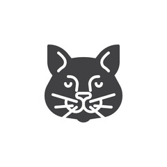 Cat face vector icon