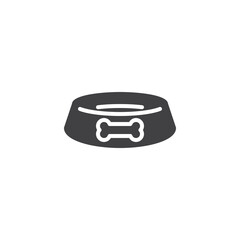 Dog Bowl vector icon
