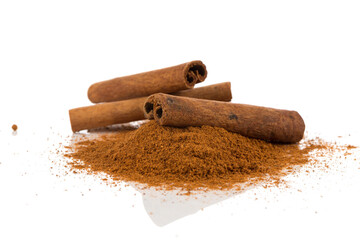 cinnamon powder closeup