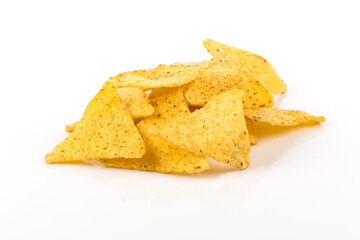 Salted corn snack nachos chips