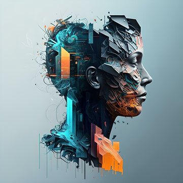 an ai imagining art on technology