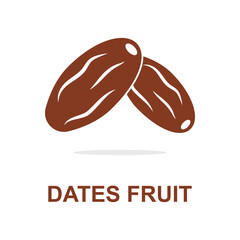 Dates logo food graphic design element template for muslim holidays inspiration