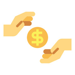 give flat icon style