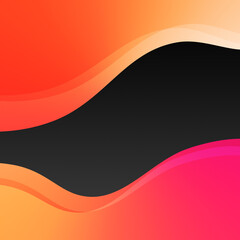 Abstract template wavy lines colors background