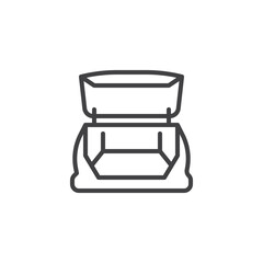 Car trunk line icon © alekseyvanin
